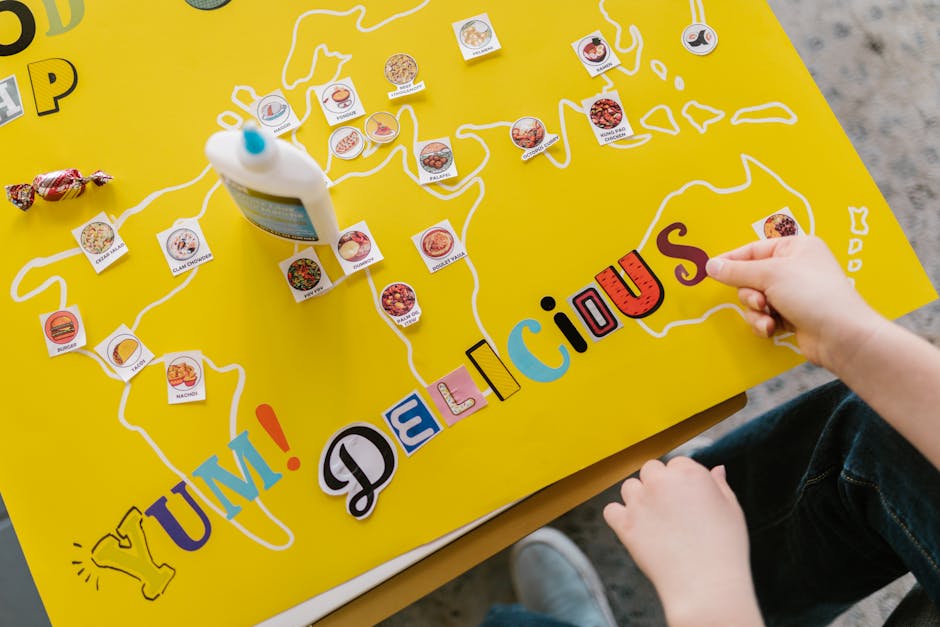 A hands-on educational food map project showcasing global dishes.